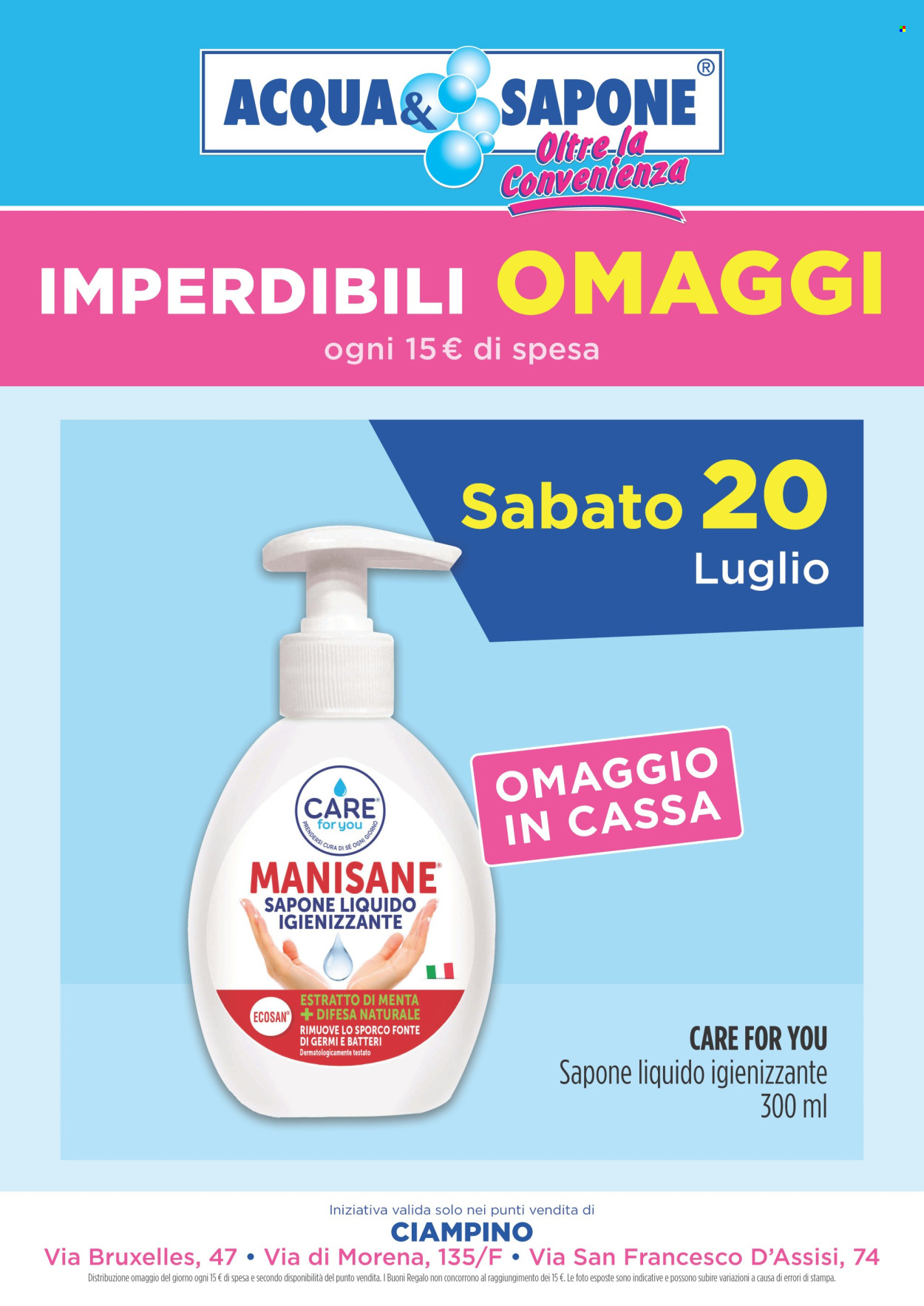 Volantino Acqua & Sapone - 20/7/2024 - 20/7/2024. Pagina 1