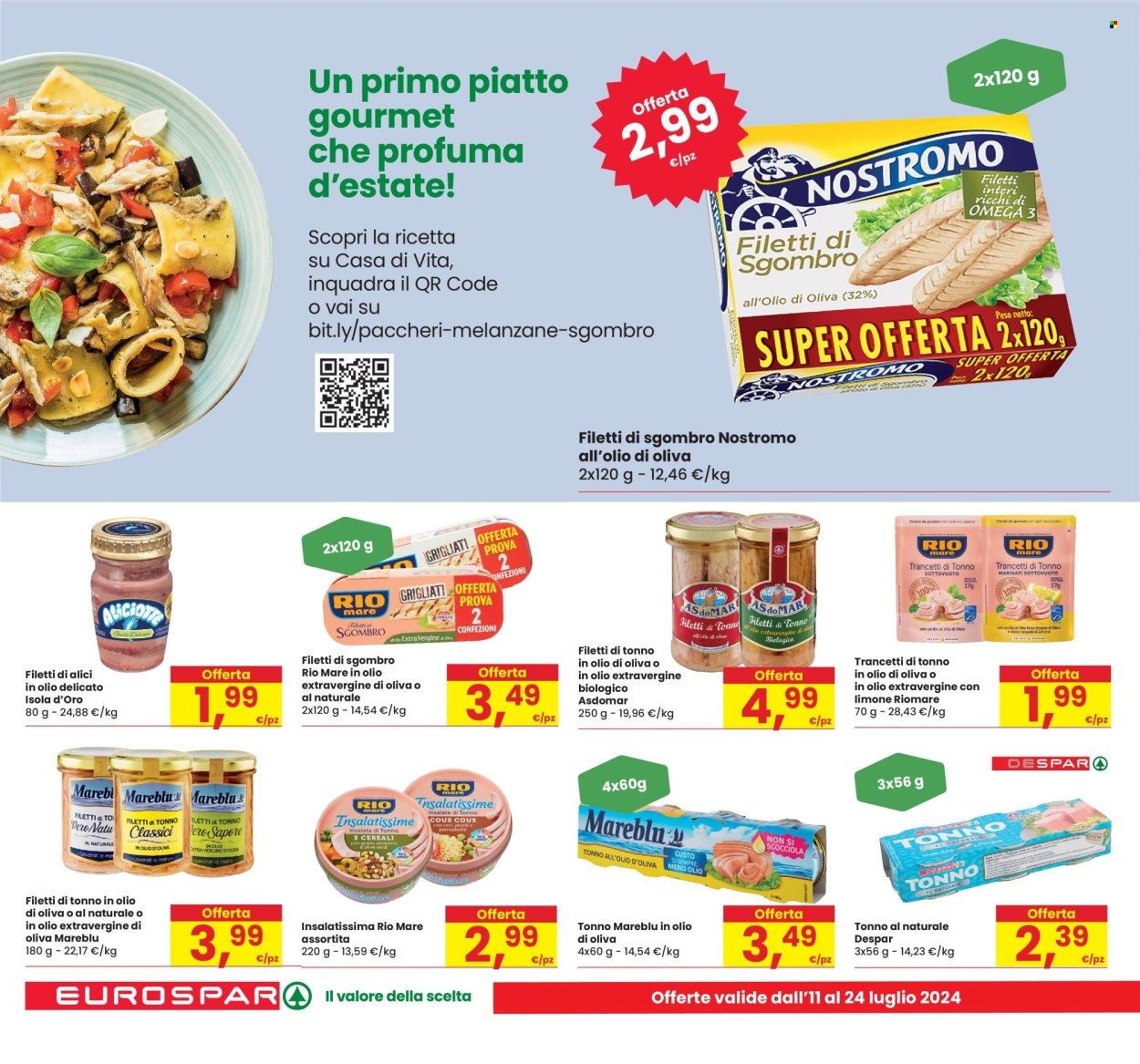 Volantino Eurospar - 11/7/2024 - 24/7/2024. Pagina 8