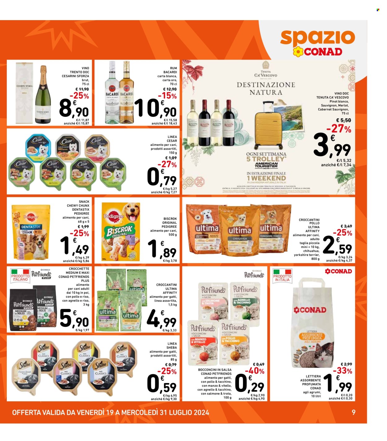 Volantino Spazio Conad - 19/7/2024 - 31/7/2024. Pagina 9