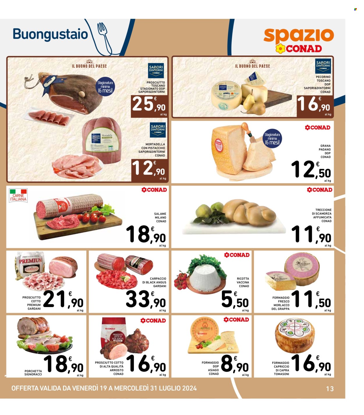 Volantino Spazio Conad - 19/7/2024 - 31/7/2024. Pagina 13