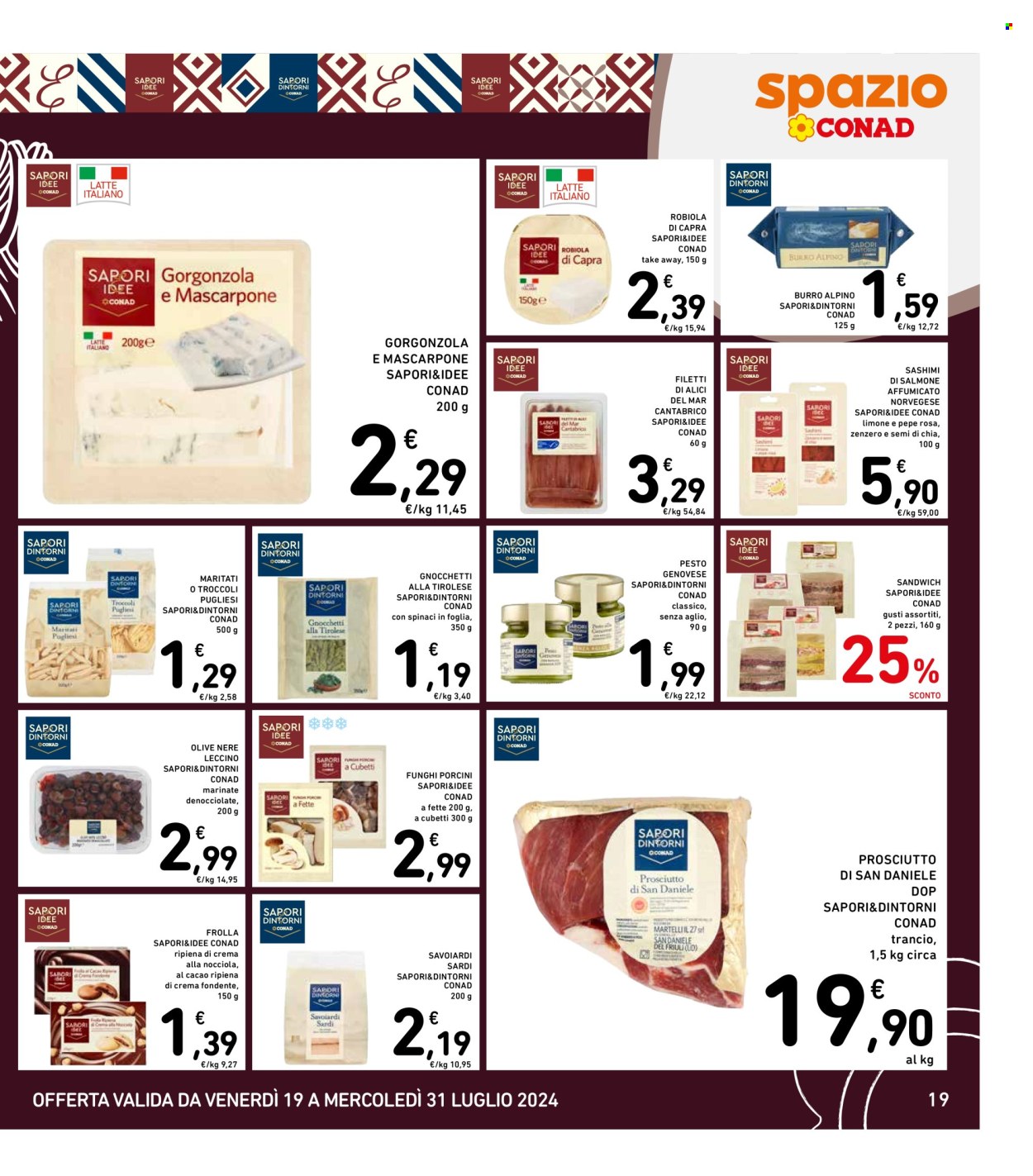 Volantino Spazio Conad - 19/7/2024 - 31/7/2024. Pagina 19