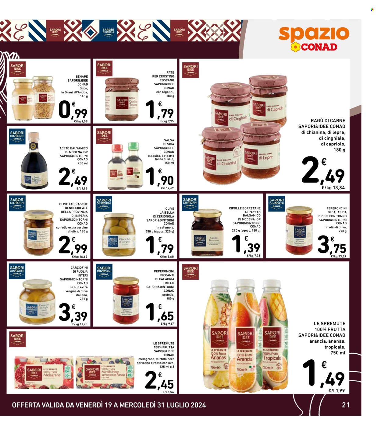 Volantino Spazio Conad - 19/7/2024 - 31/7/2024. Pagina 21