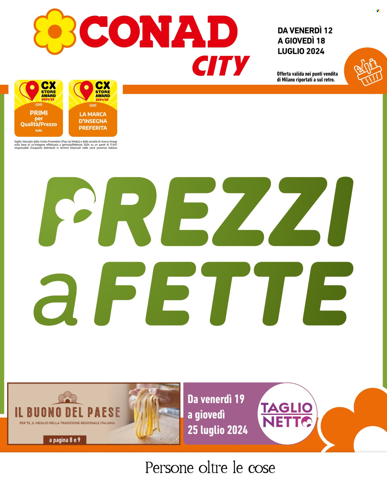 Volantino Conad City - 12/7/2024 - 18/7/2024. Pagina 1