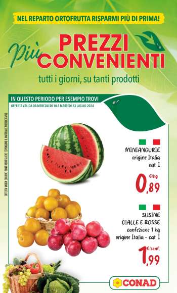 Volantino Conad - 10/7/2024 - 23/7/2024.