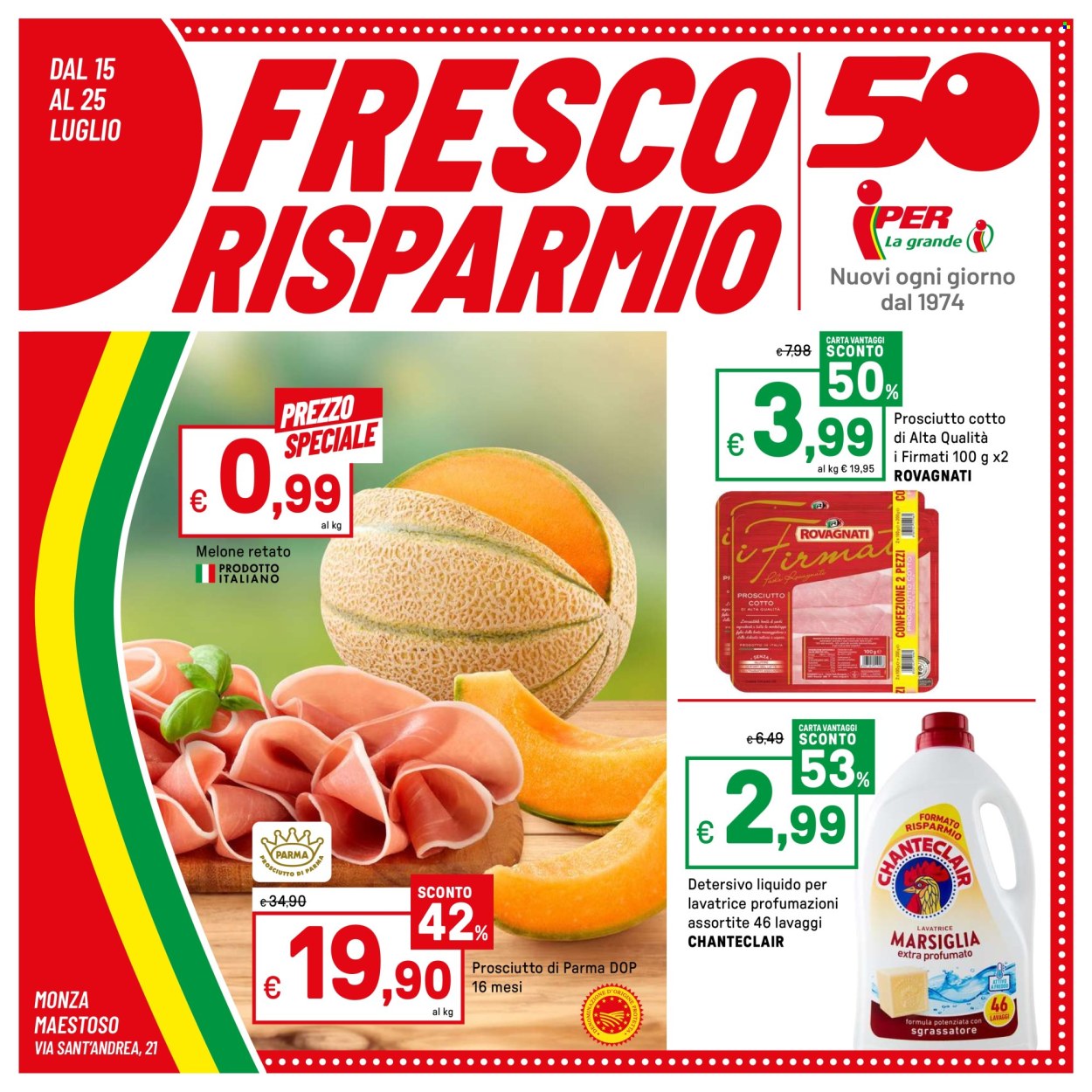 Volantino Iper, La grande i - 15/7/2024 - 25/7/2024. Pagina 1