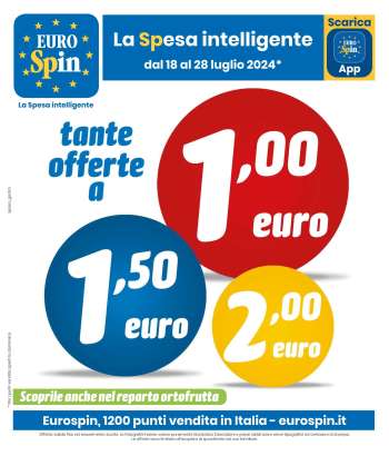Volantino EuroSpin - 18/7/2024 - 28/7/2024.
