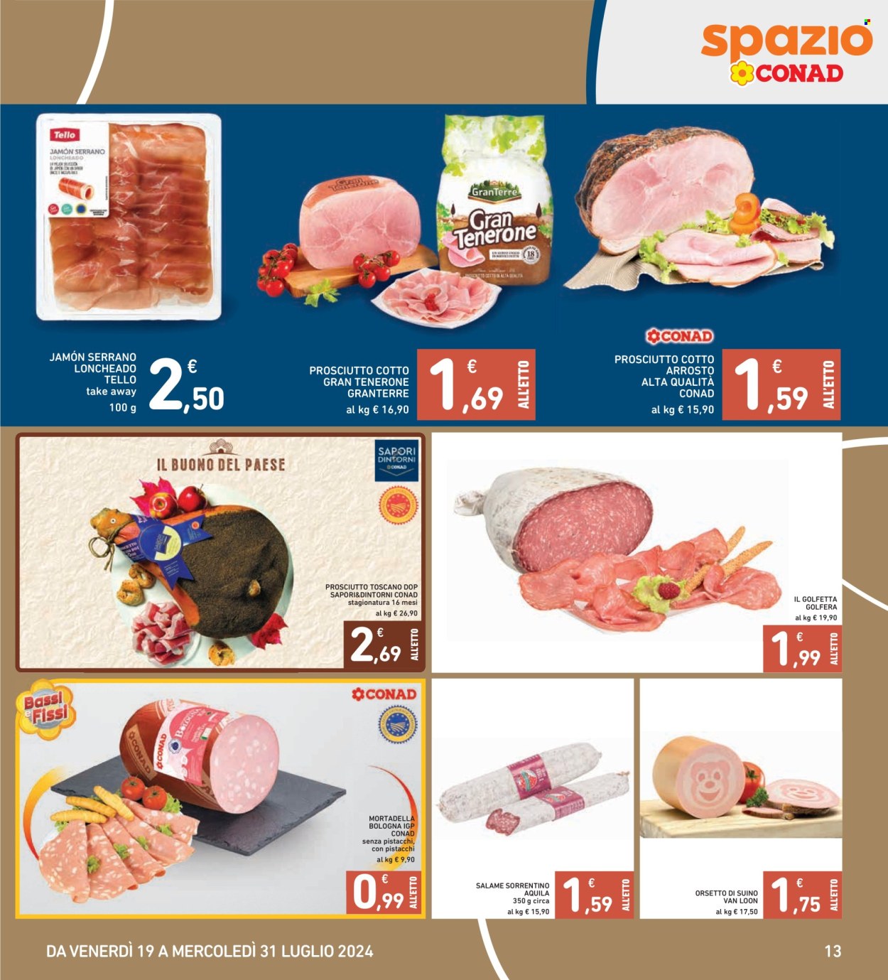 Volantino Spazio Conad - 19/7/2024 - 31/7/2024. Pagina 13