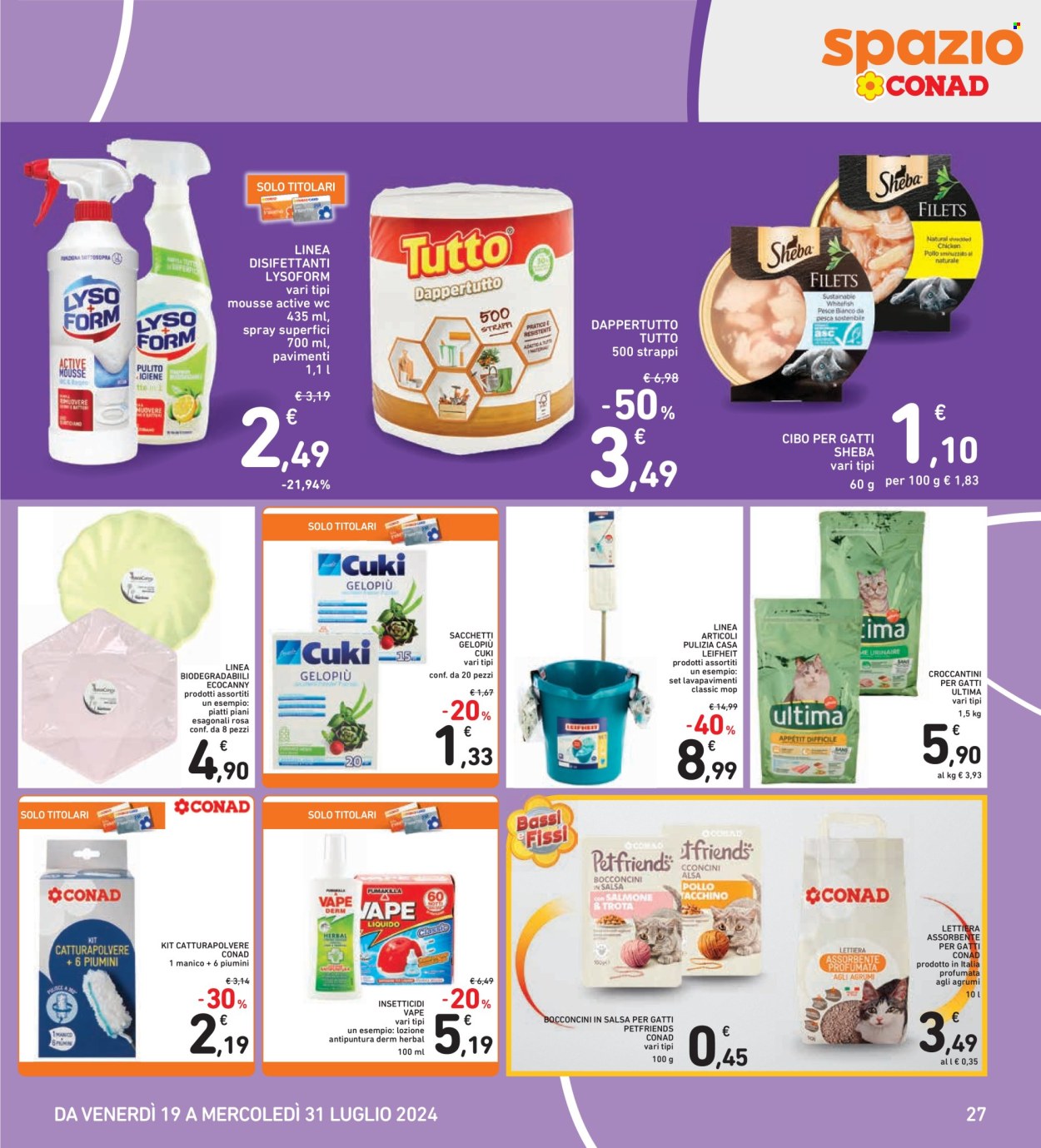 Leták Spazio Conad - 19.7.2024 - 31.7.2024. Strana 27