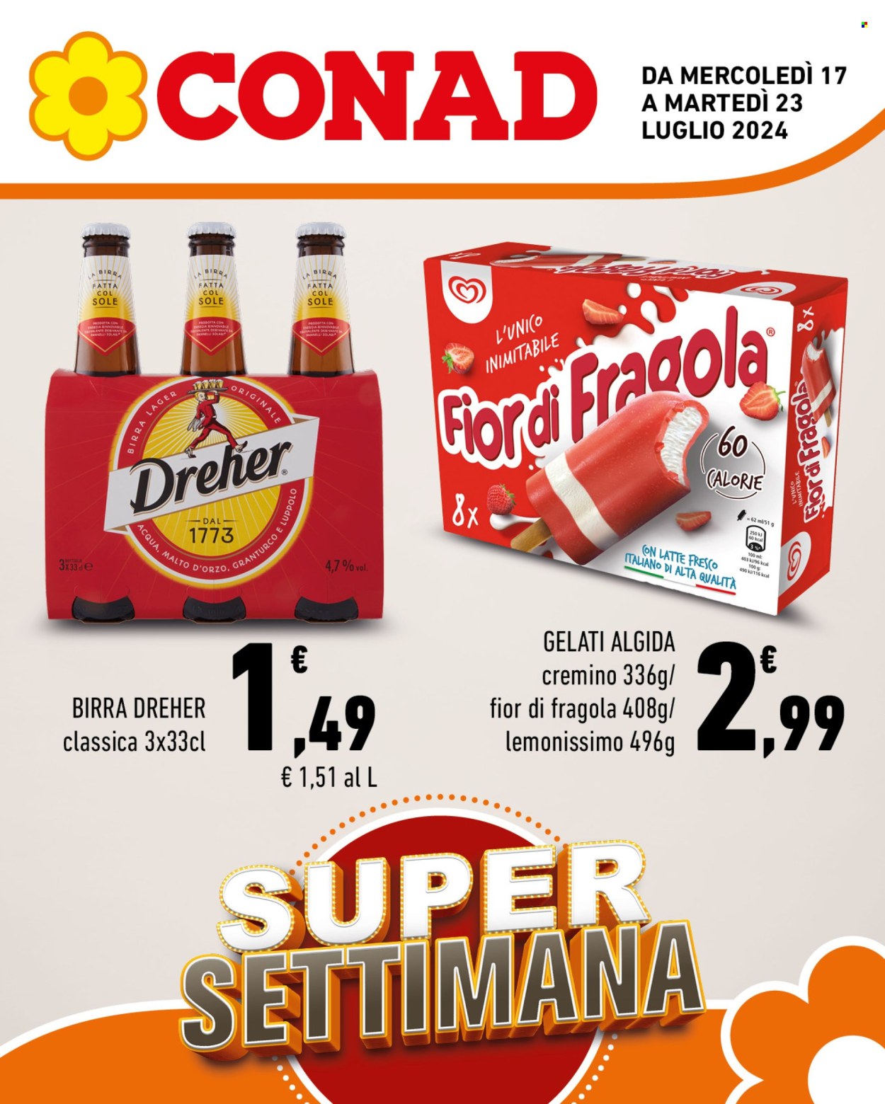 Volantino Conad - 17/7/2024 - 23/7/2024. Pagina 1