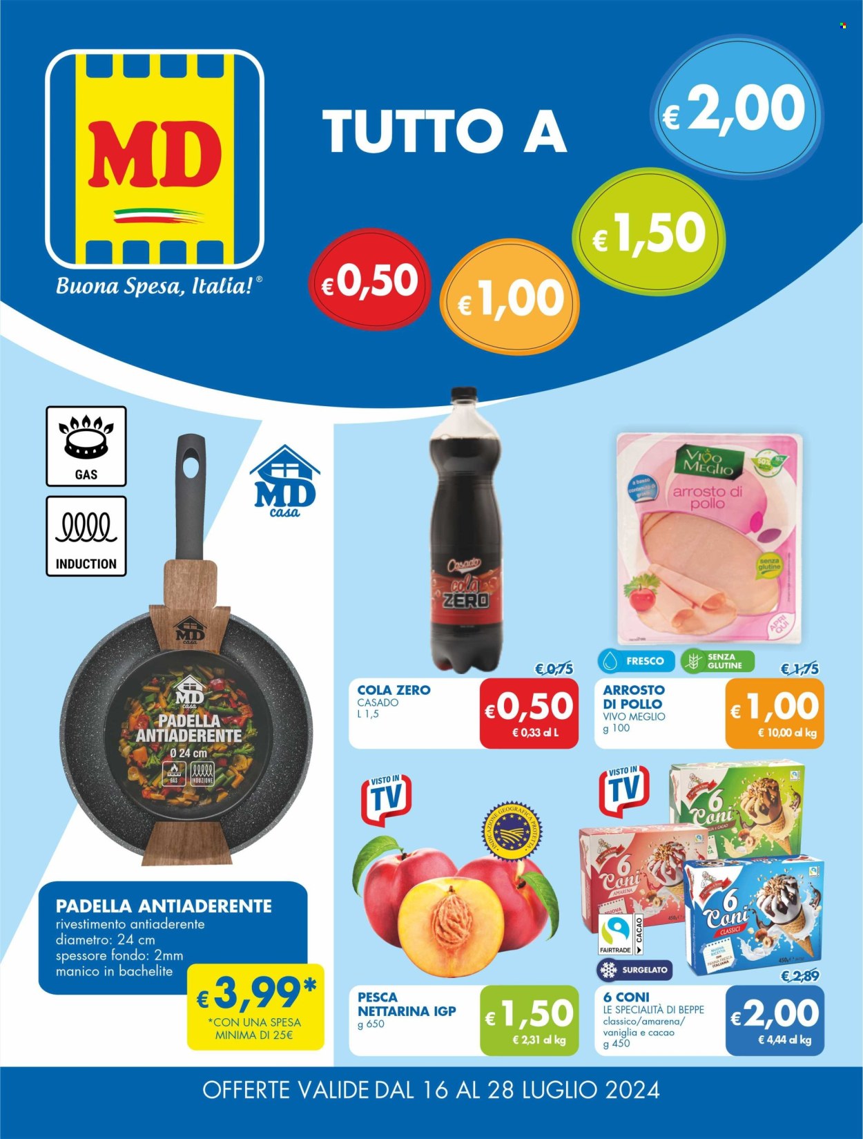 Volantino MD Discount - 16/7/2024 - 28/7/2024. Pagina 1