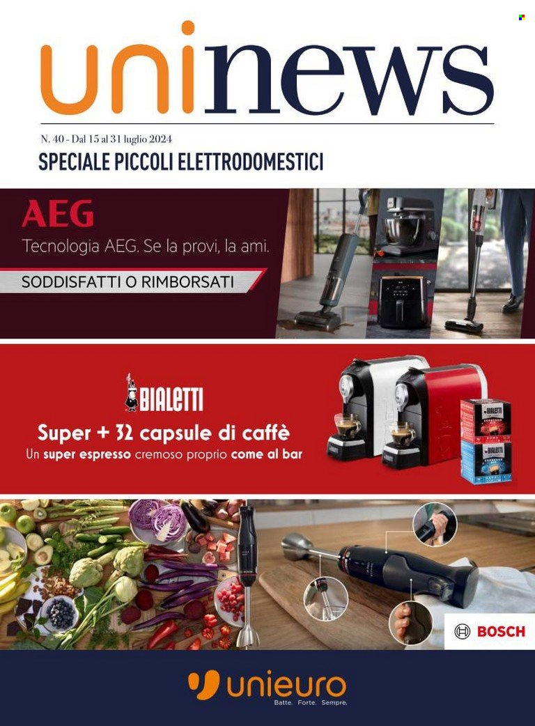 Volantino Unieuro - 15/7/2024 - 31/7/2024. Pagina 1