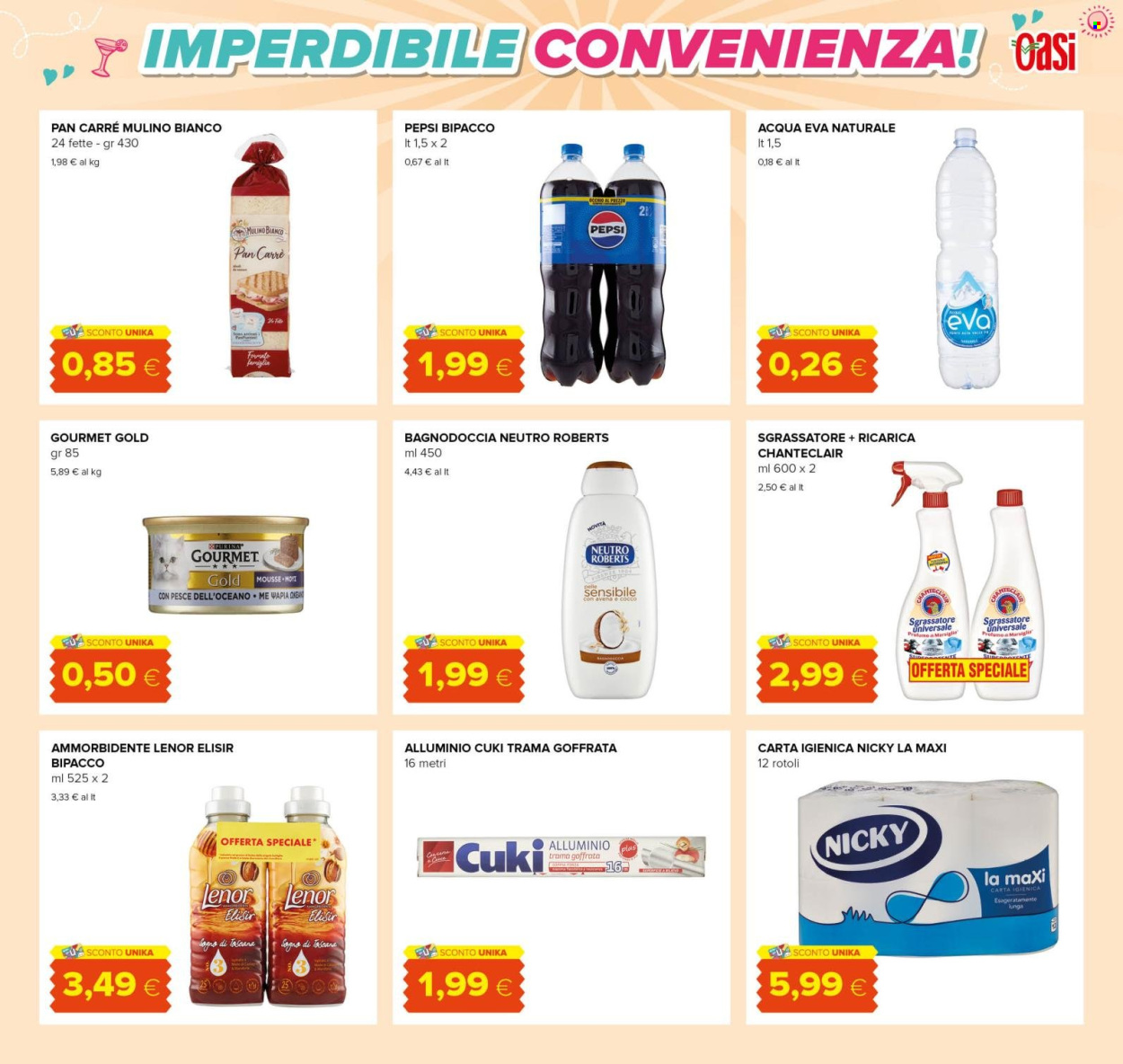 Volantino Oasi - 18/7/2024 - 31/7/2024. Pagina 3