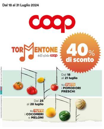Volantino Coop - 18/7/2024 - 31/7/2024.