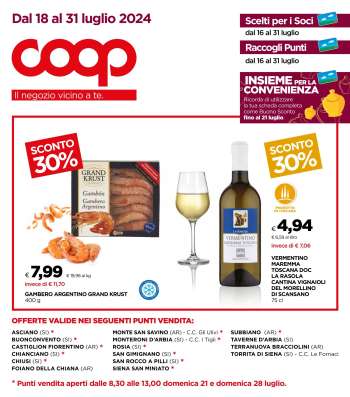 Volantino Coop - 17/7/2024 - 30/7/2024.