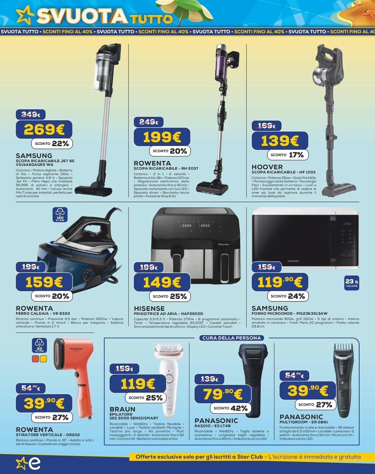 Volantino Euronics - 18/7/2024 - 31/7/2024. Pagina 14