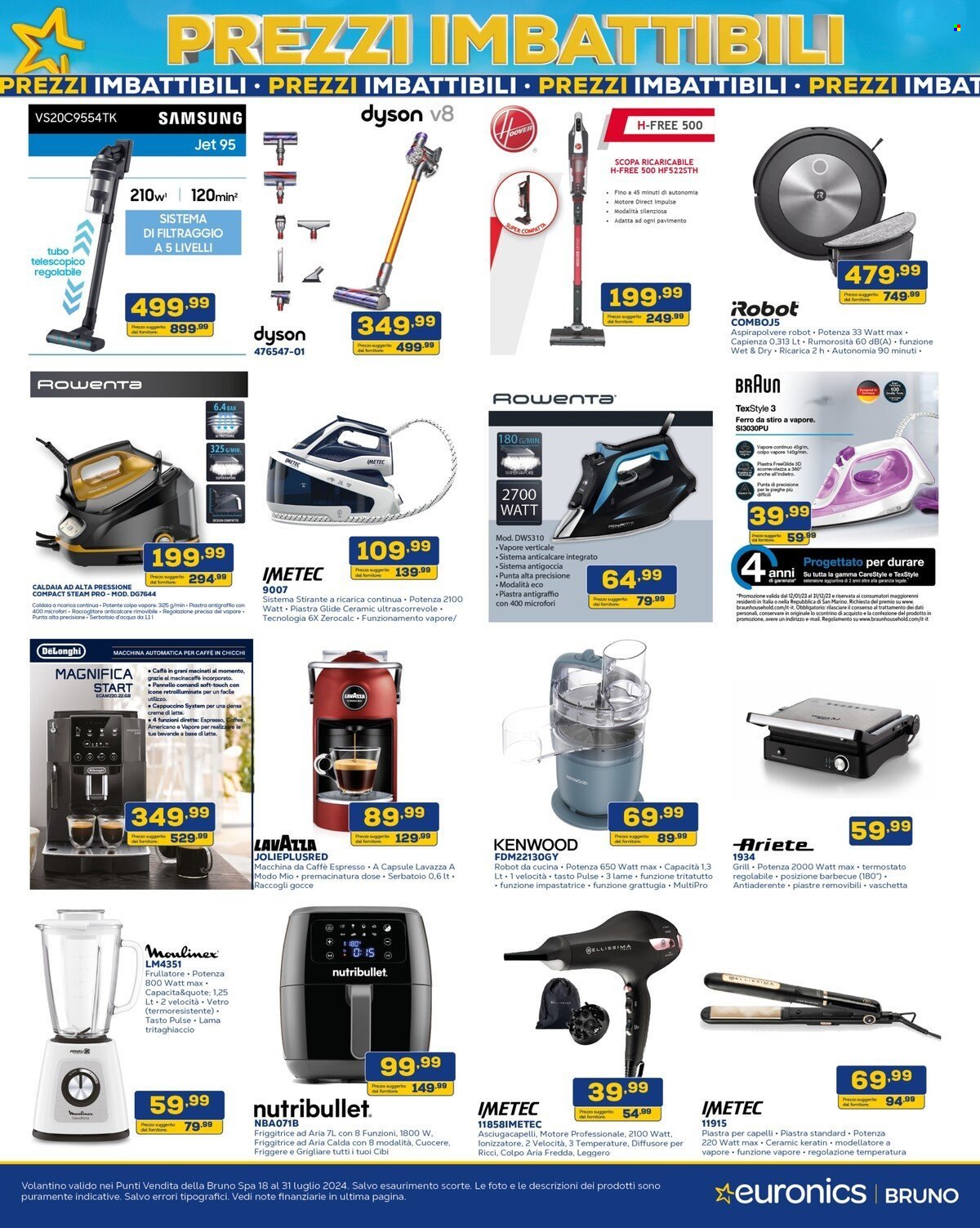 Volantino Euronics - 18/7/2024 - 31/7/2024. Pagina 22