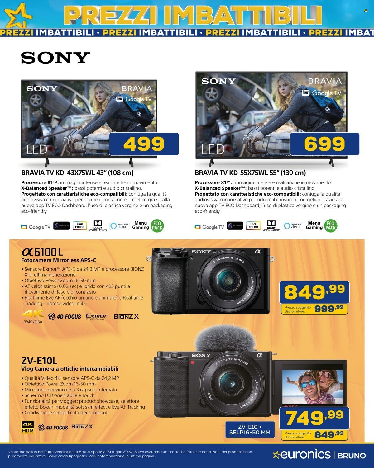Volantino Euronics - 18/7/2024 - 31/7/2024. Pagina 39