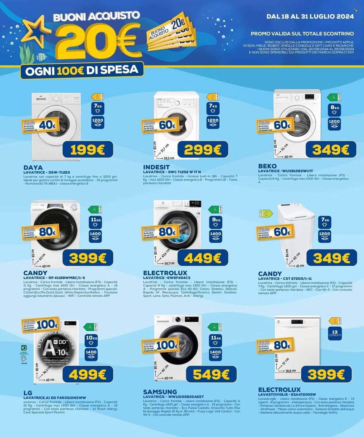 Volantino Euronics - 18/7/2024 - 31/7/2024. Pagina 24