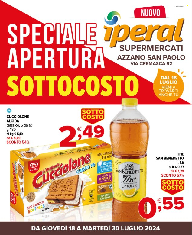 Volantino Iperal - 18/7/2024 - 30/7/2024. Pagina 1