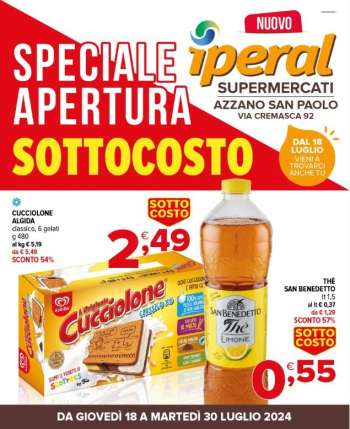Volantino Iperal - 18/7/2024 - 30/7/2024.