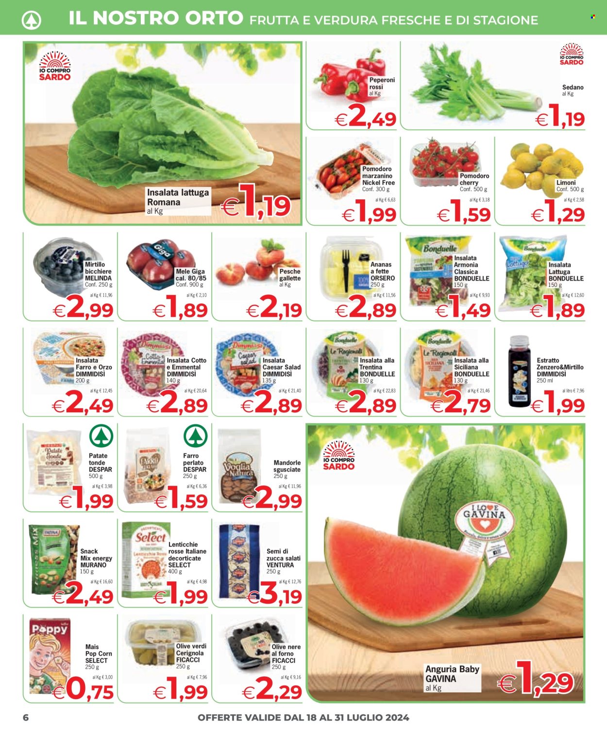 Volantino Despar - 18/7/2024 - 31/7/2024. Pagina 6