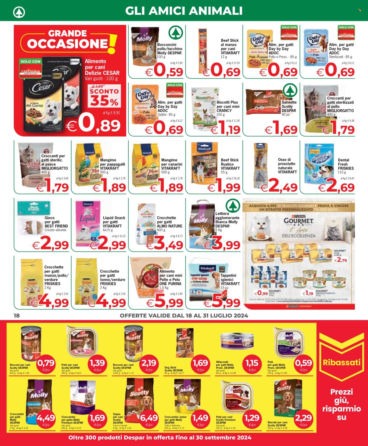 Volantino Despar - 18/7/2024 - 31/7/2024. Pagina 18