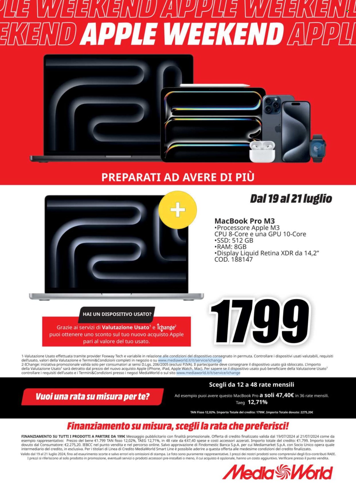 Volantino MediaWorld - 19/7/2024 - 21/7/2024. Pagina 6