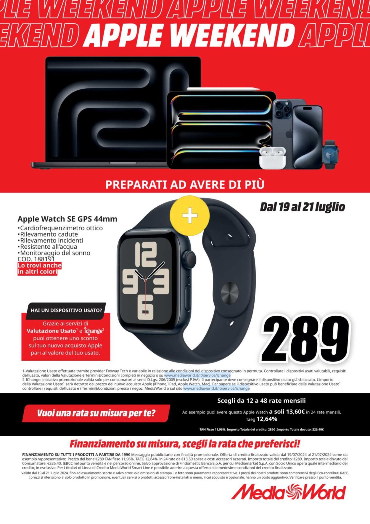 Volantino MediaWorld - 19/7/2024 - 21/7/2024. Pagina 12