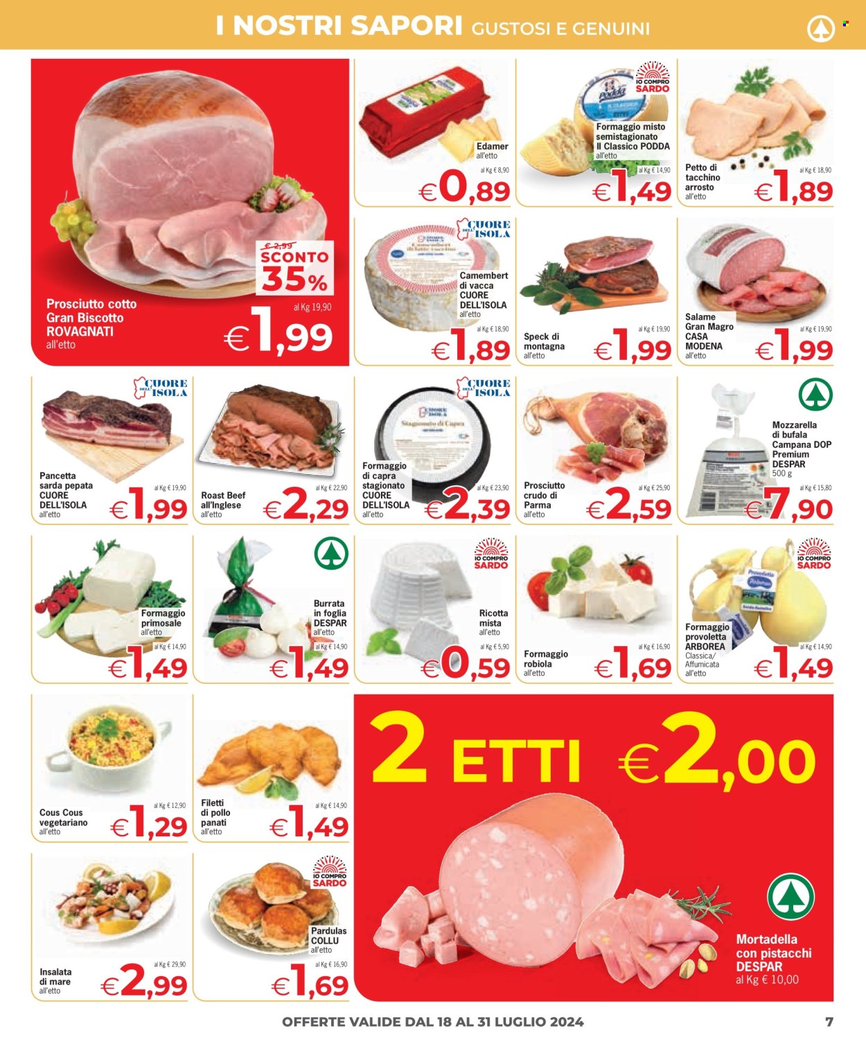 Volantino Eurospar - 18/7/2024 - 31/7/2024. Pagina 7