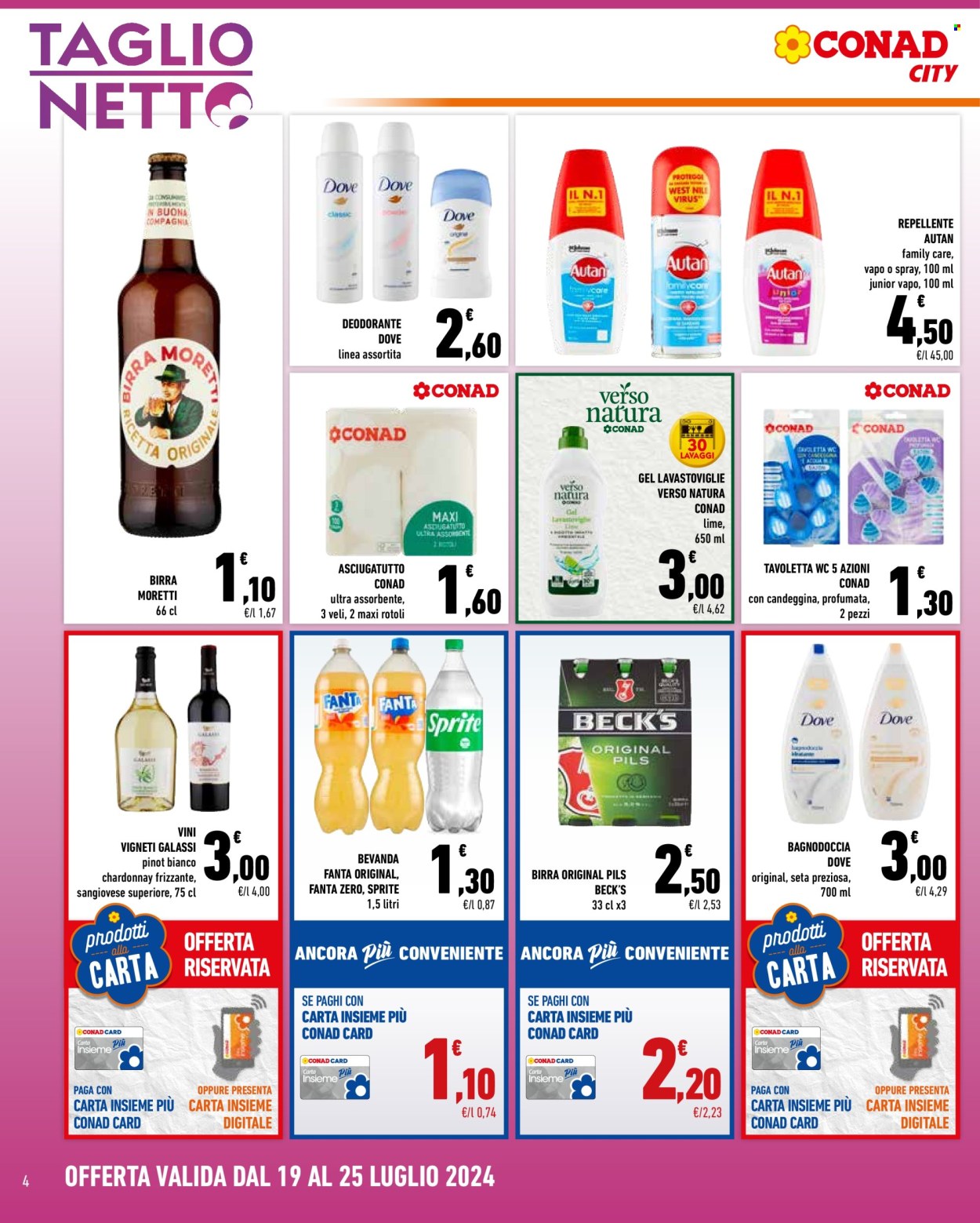 Volantino Conad City - 19/7/2024 - 25/7/2024. Pagina 4