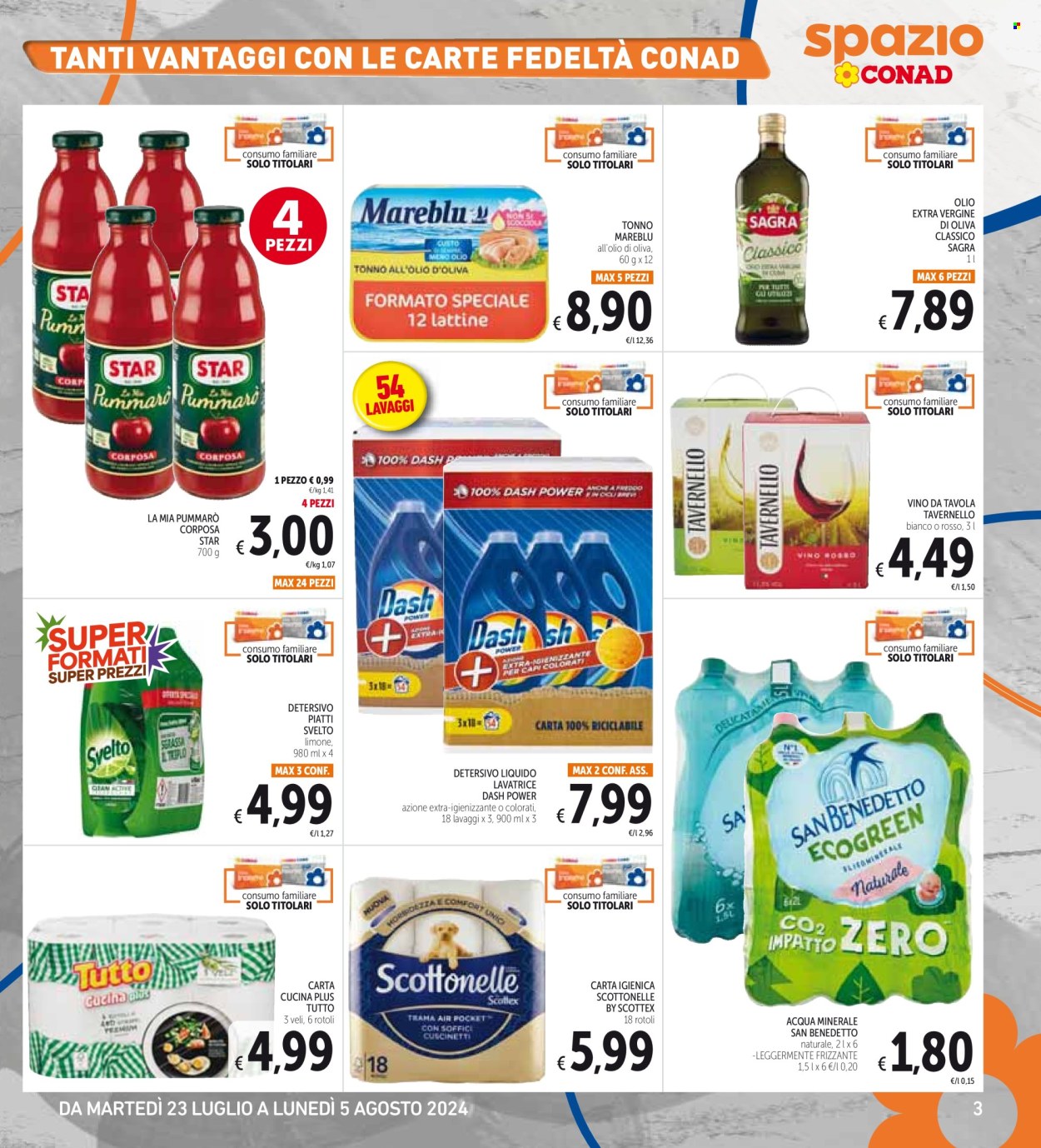 Volantino Spazio Conad - 23/7/2024 - 5/8/2024. Pagina 3