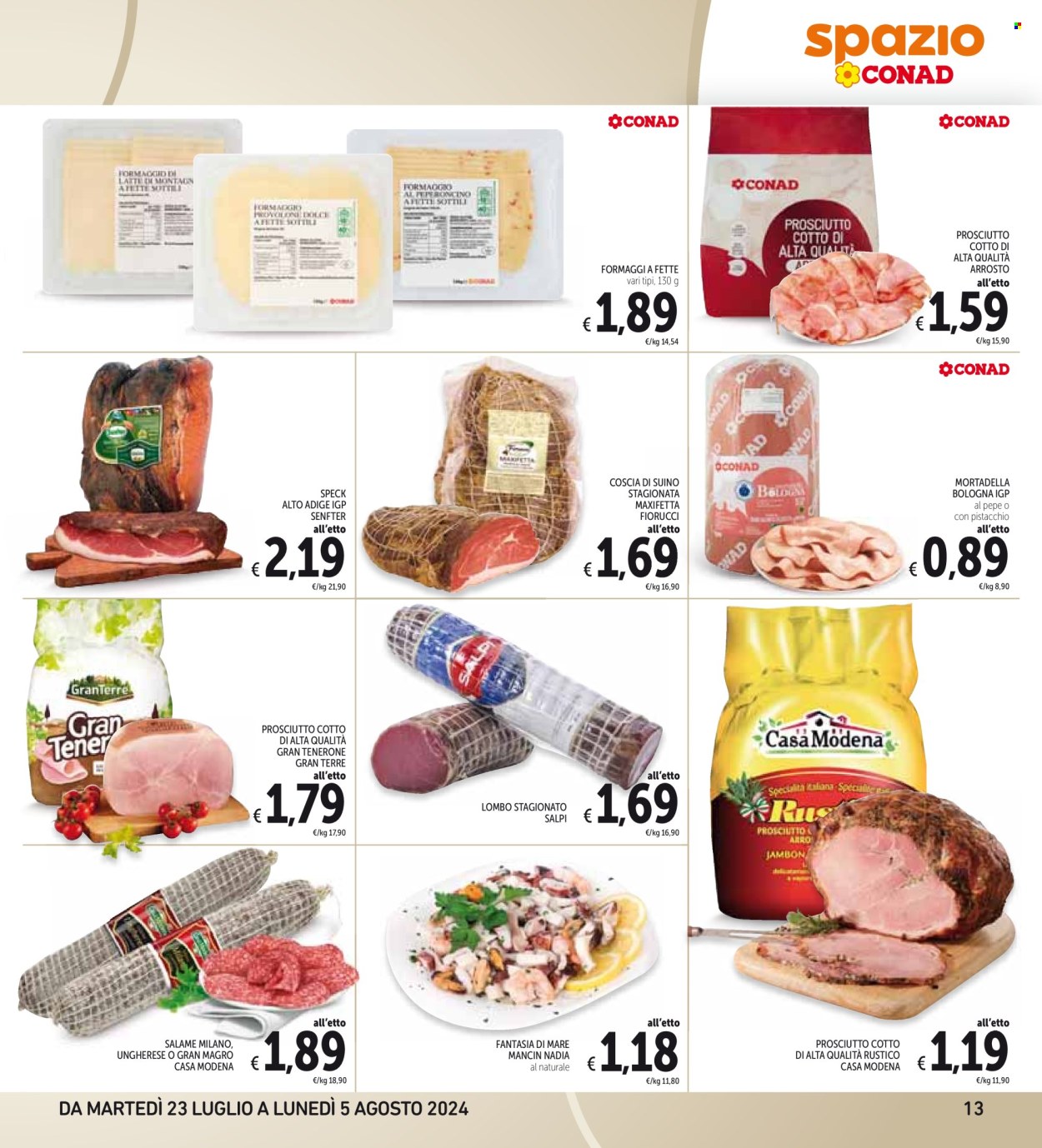 Volantino Spazio Conad - 23/7/2024 - 5/8/2024. Pagina 13