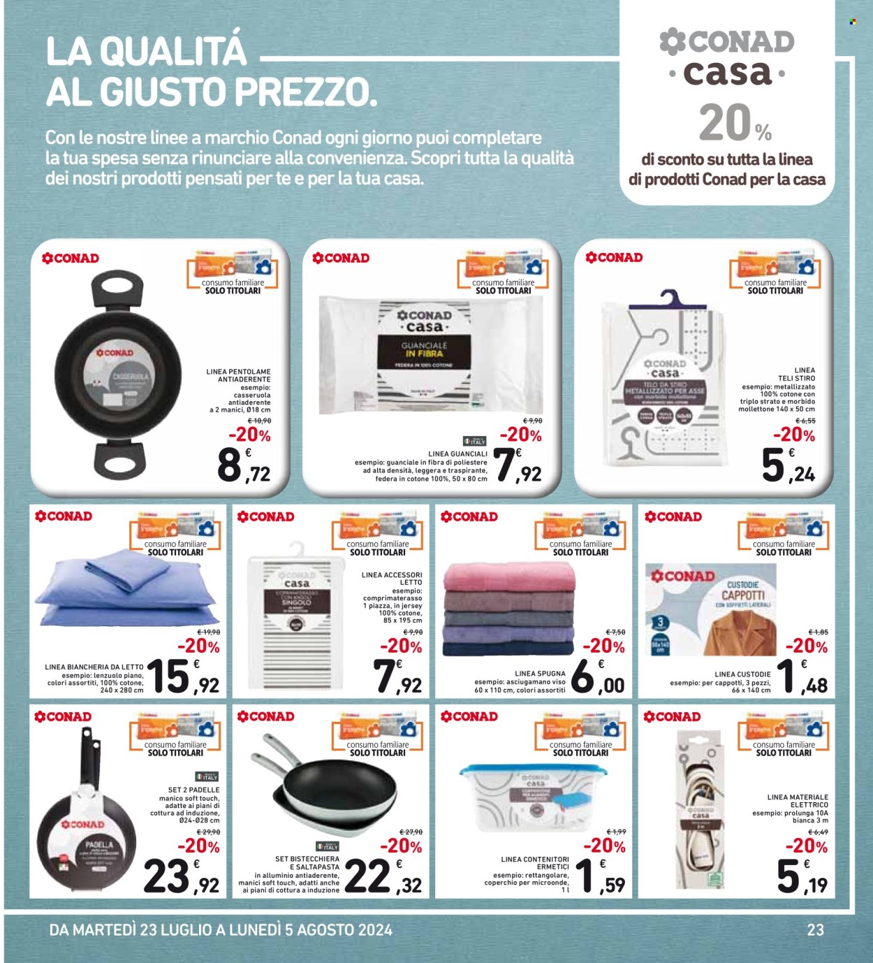 Volantino Spazio Conad - 23/7/2024 - 5/8/2024. Pagina 23