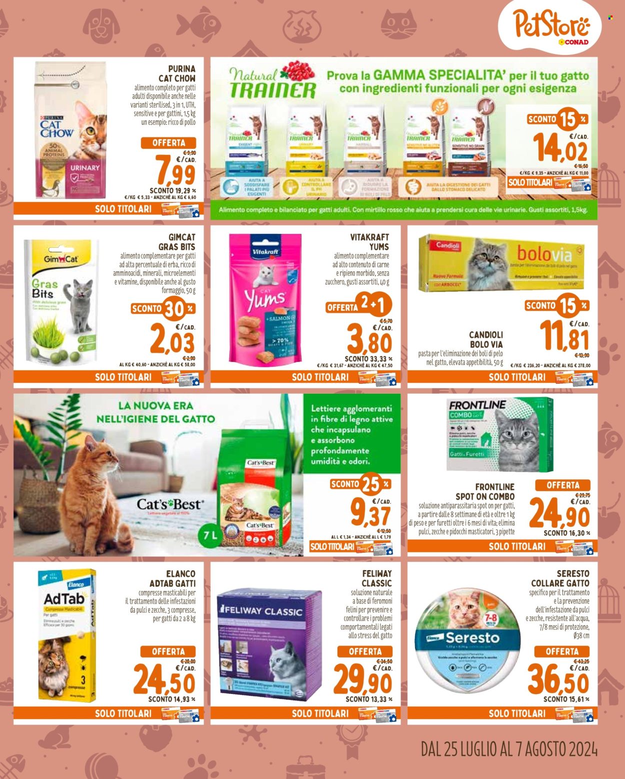 Volantino Pet Store Conad - 25/7/2024 - 7/8/2024. Pagina 5