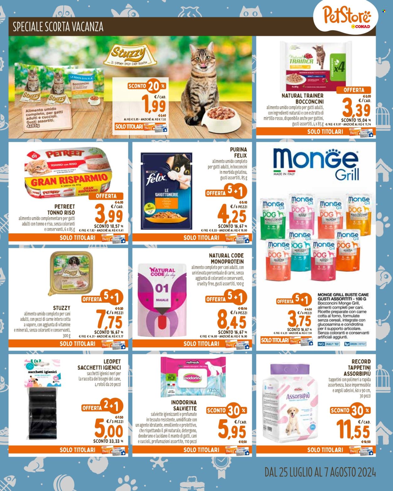 Volantino Pet Store Conad - 25/7/2024 - 7/8/2024. Pagina 7