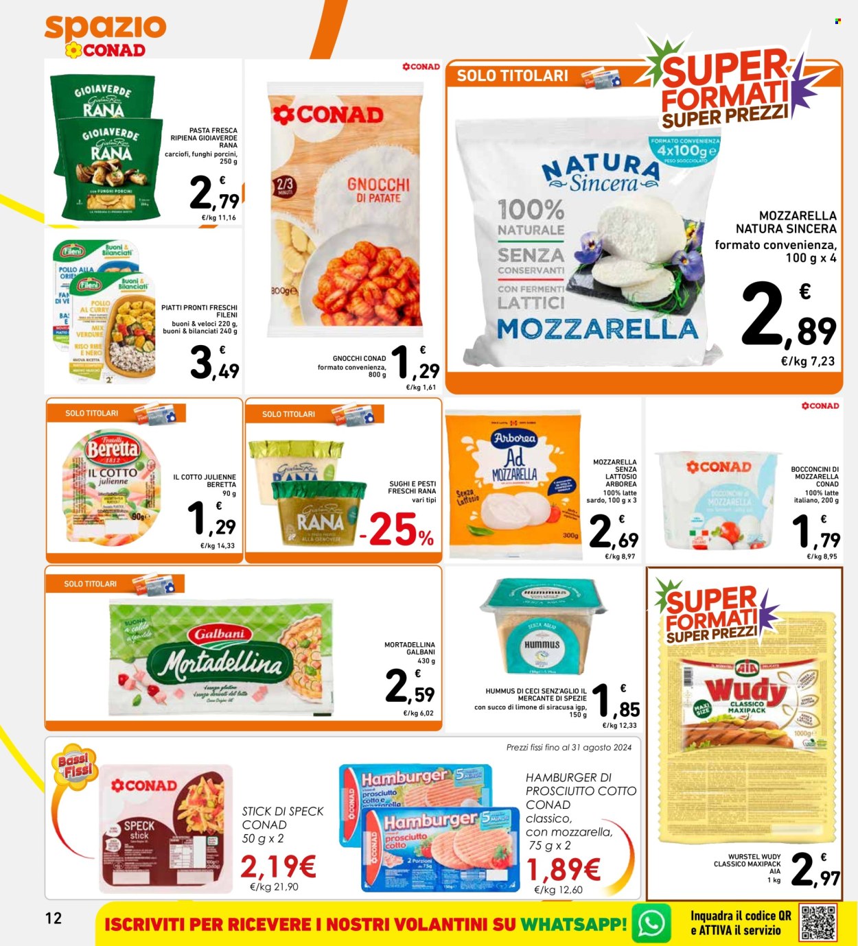 Volantino Spazio Conad - 18/7/2024 - 31/7/2024. Pagina 12