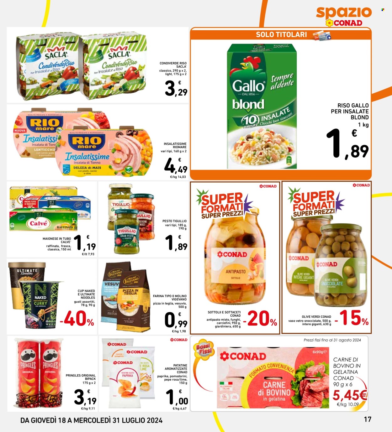 Volantino Spazio Conad - 18/7/2024 - 31/7/2024. Pagina 17