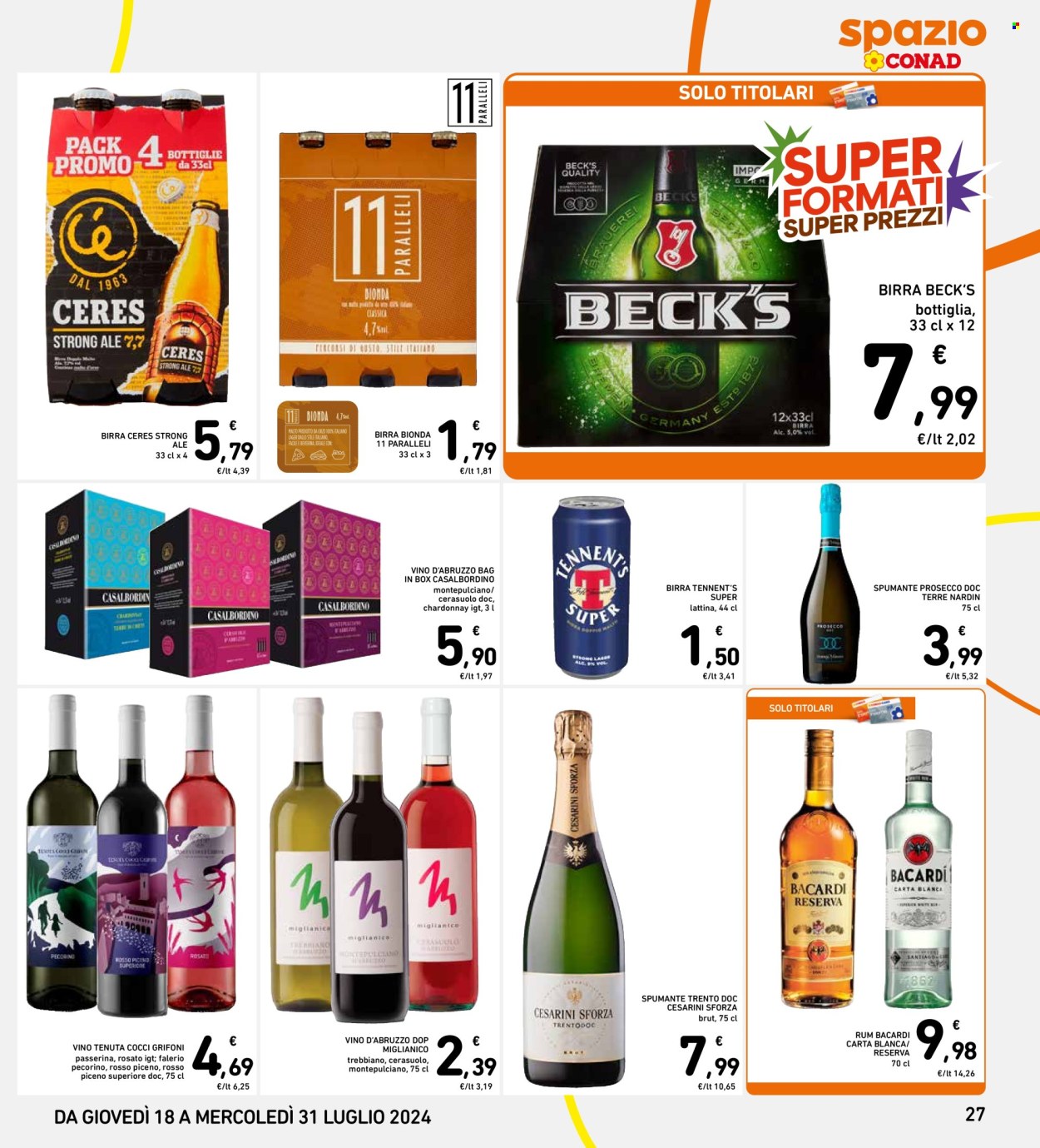 Volantino Spazio Conad - 18/7/2024 - 31/7/2024. Pagina 27