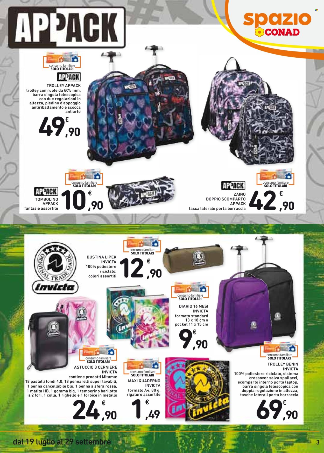 Volantino Spazio Conad - 19/7/2024 - 29/9/2024. Pagina 3