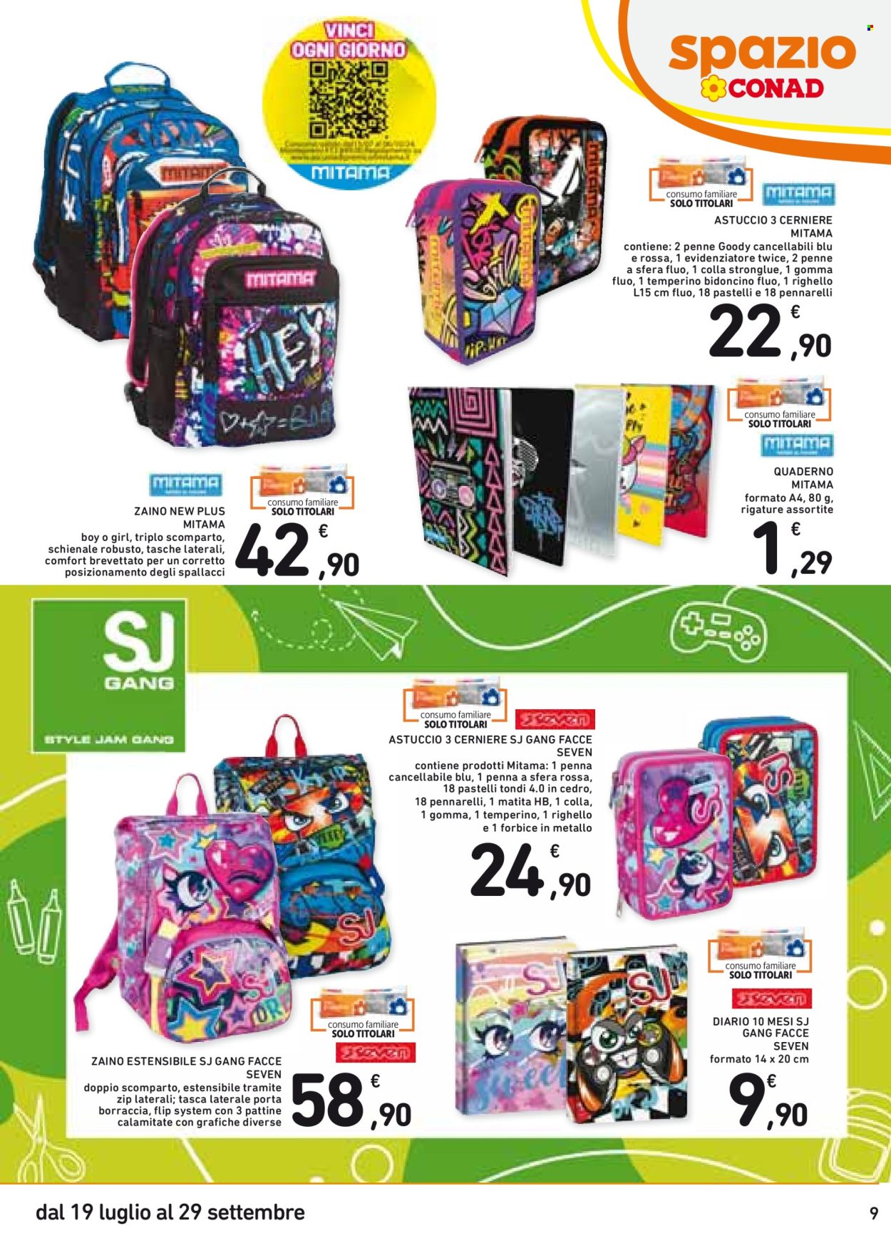 Volantino Spazio Conad - 19/7/2024 - 29/9/2024. Pagina 9