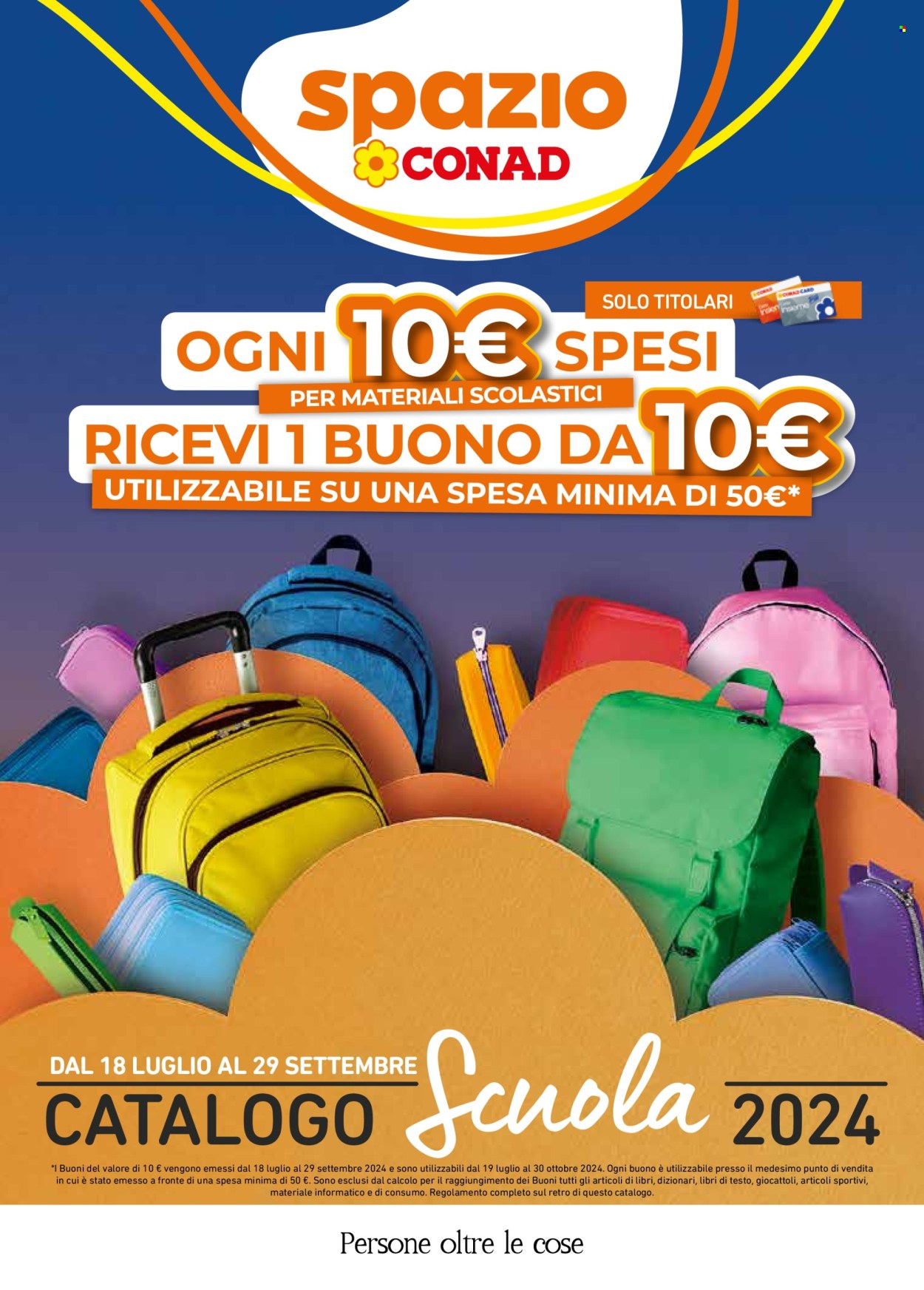 Volantino Spazio Conad - 18/7/2024 - 29/9/2024. Pagina 1