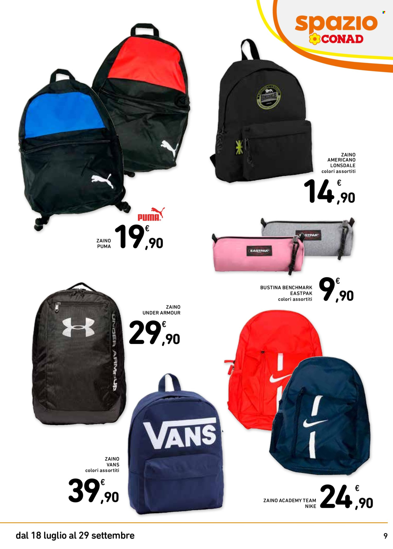 Volantino Spazio Conad - 18/7/2024 - 29/9/2024. Pagina 9