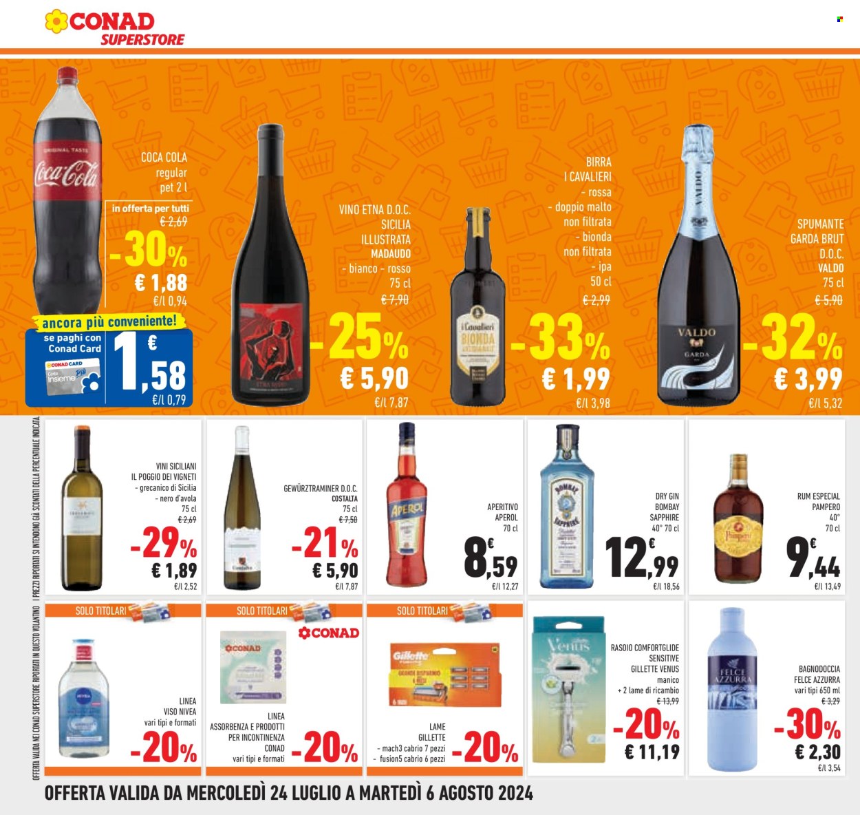Volantino Conad Superstore - 24/7/2024 - 6/8/2024. Pagina 14