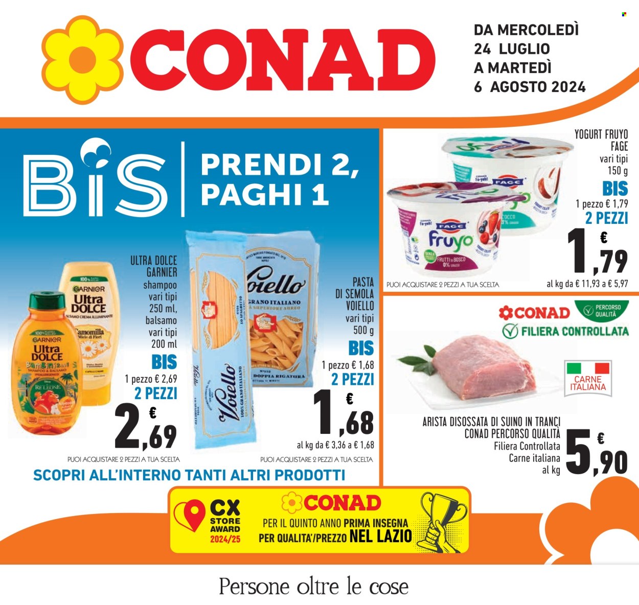 Volantino Conad - 24/7/2024 - 6/8/2024. Pagina 1