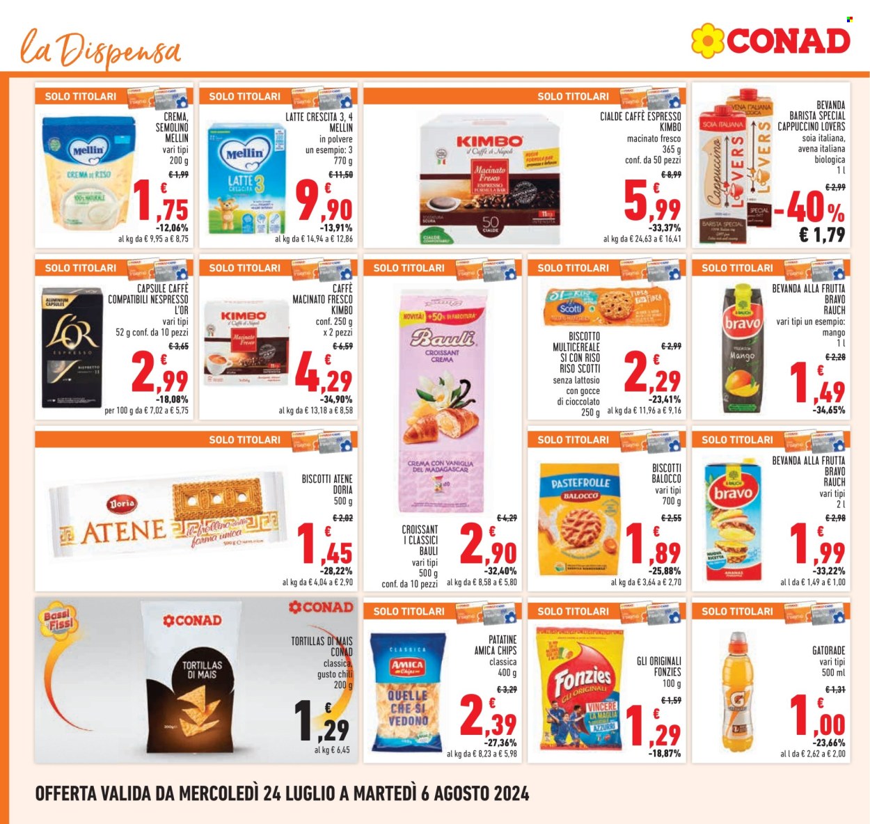 Volantino Conad - 24/7/2024 - 6/8/2024. Pagina 18