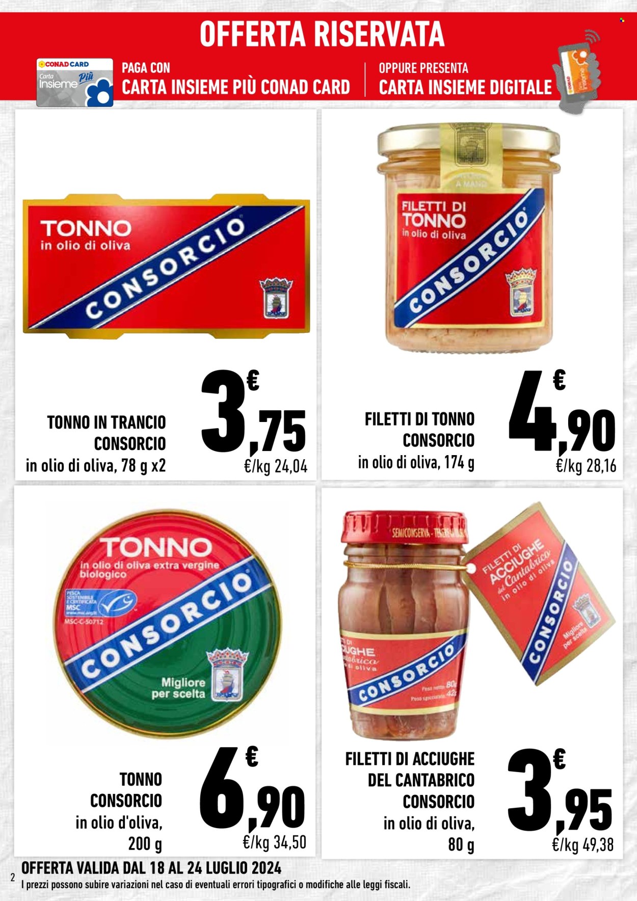 Volantino Conad - 18/7/2024 - 24/7/2024. Pagina 2