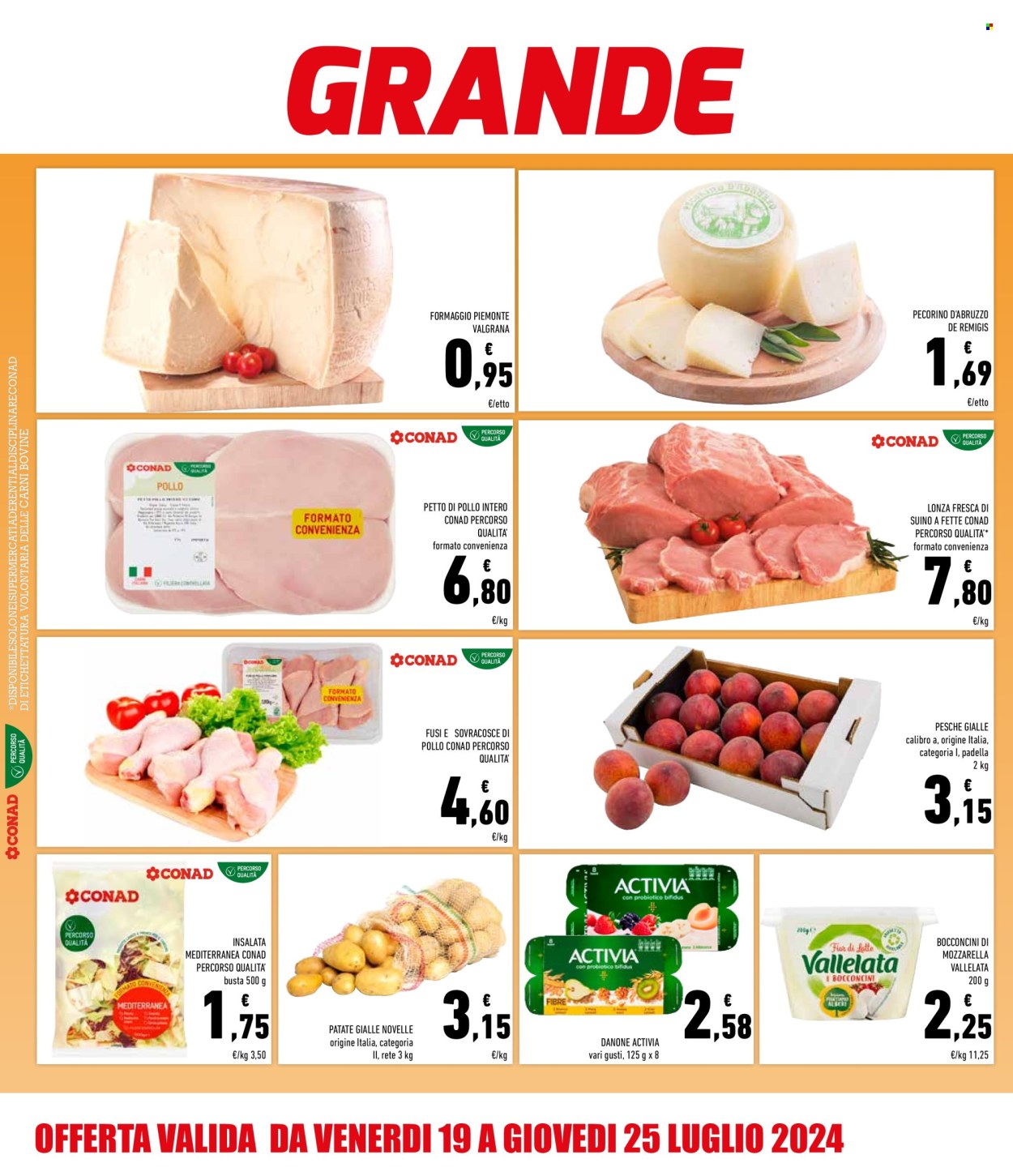 Volantino Conad - 19/7/2024 - 25/7/2024. Pagina 2