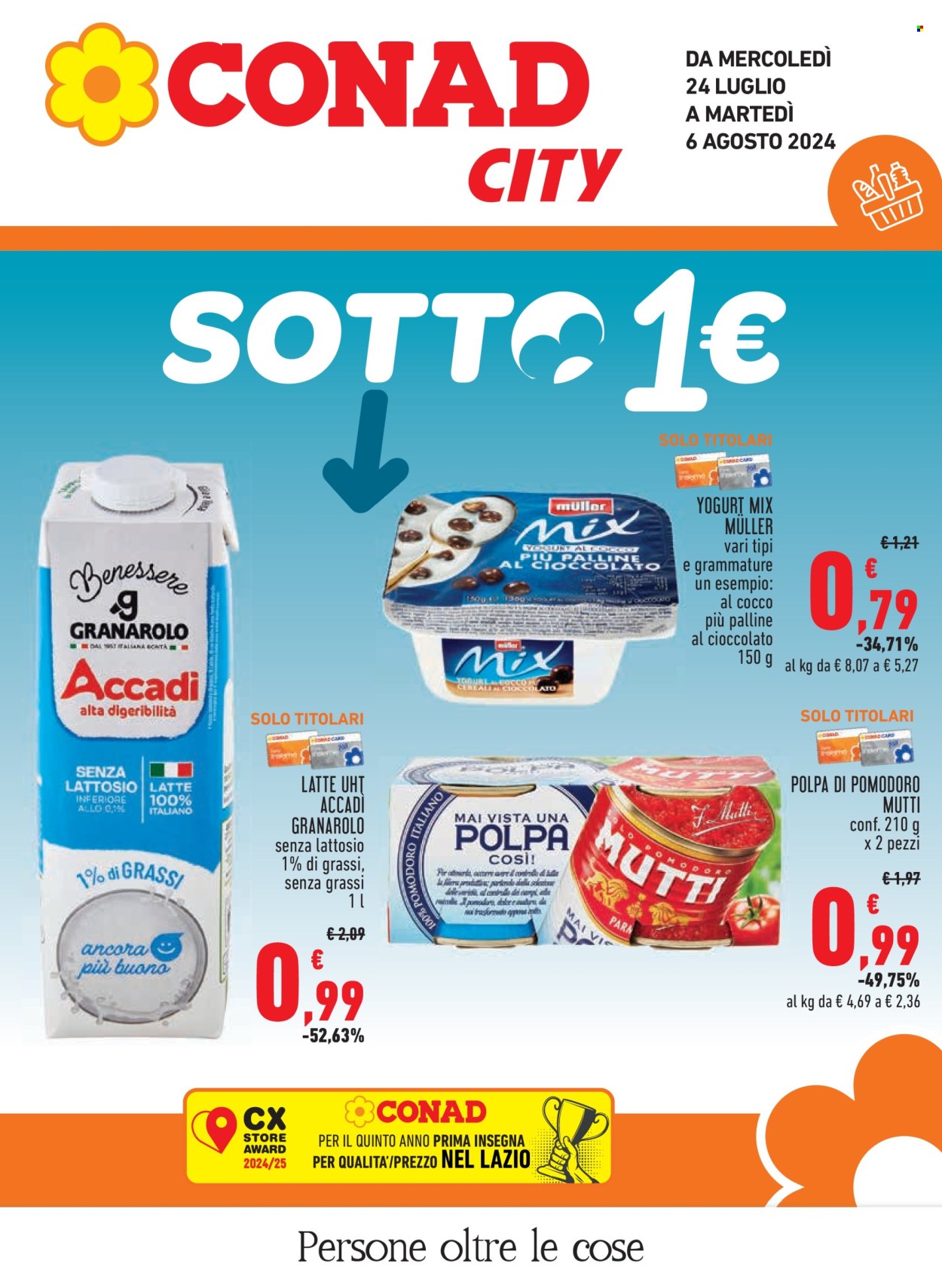 Volantino Conad City - 24/7/2024 - 6/8/2024. Pagina 1
