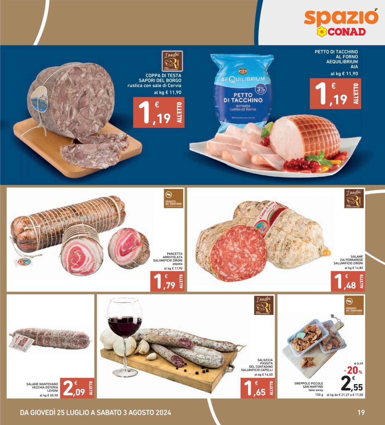 Leták Spazio Conad - 25.7.2024 - 3.8.2024. Strana 19