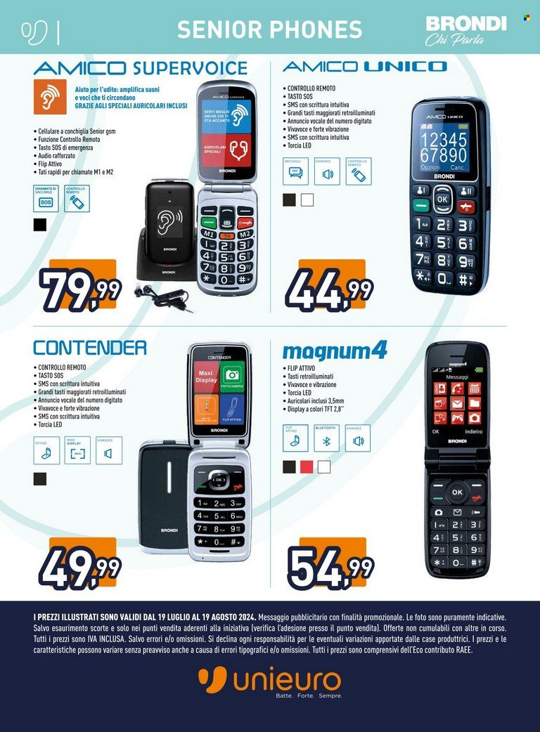 Volantino Unieuro - 19/7/2024 - 19/8/2024. Pagina 2